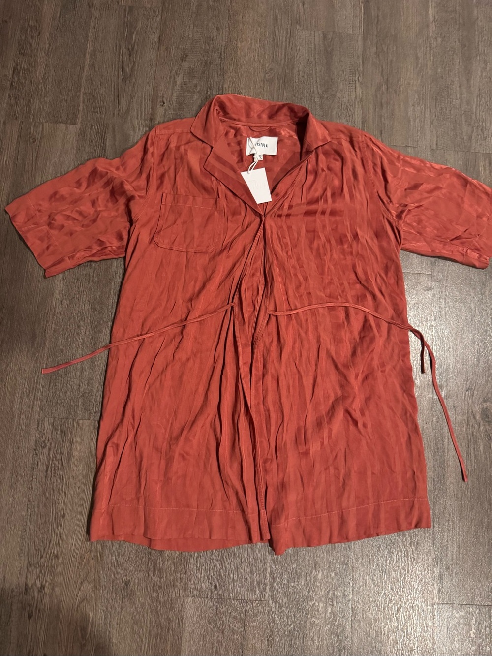 pistola Rust Red Midi Dress